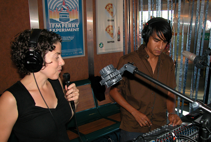 Valerie Tevere and Angel Nevarez introducing the day’s program, September, 2007.
